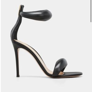Gianvito Rossi Bijoux 105mm Puffy Napa Ankle-Cuff High-Heel Sandals